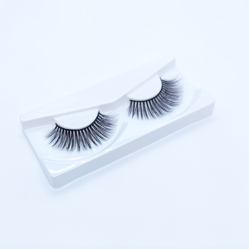 5D False Mink Lashes सिल्क पापण्या मऊ नाट्यमय नैसर्गिक देखावा 1 जोडी