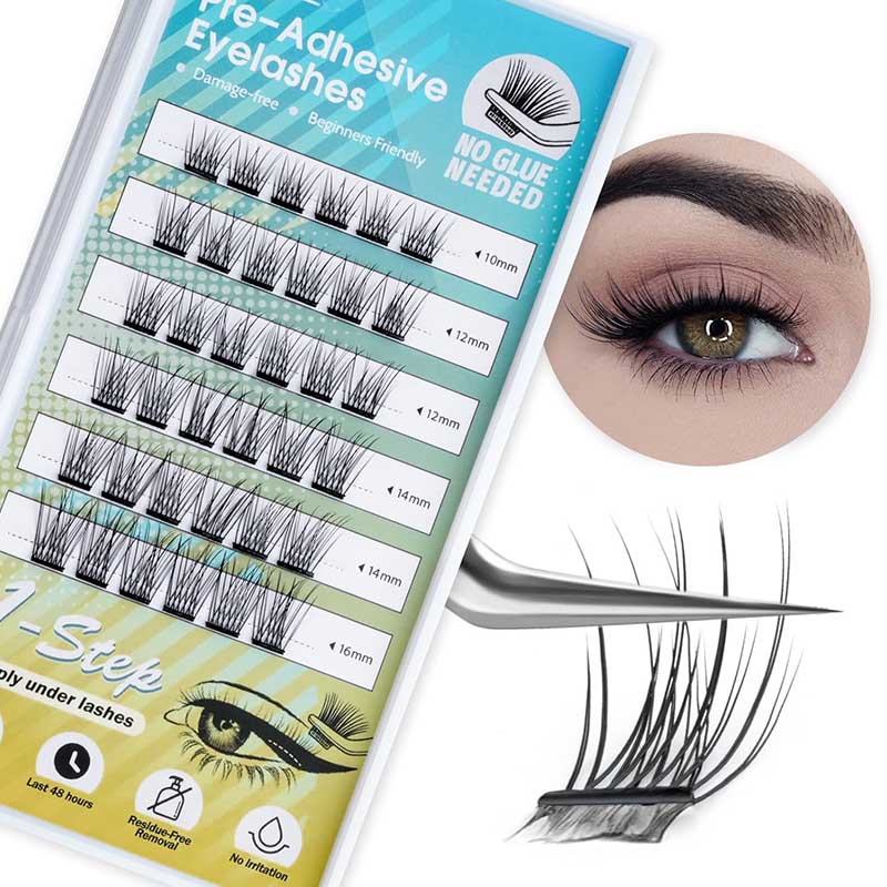DIY eyelashes विस्तारासाठी गोंद पुन्हा वापरता येण्याजोग्या चिकट-आयलेश नाहीत