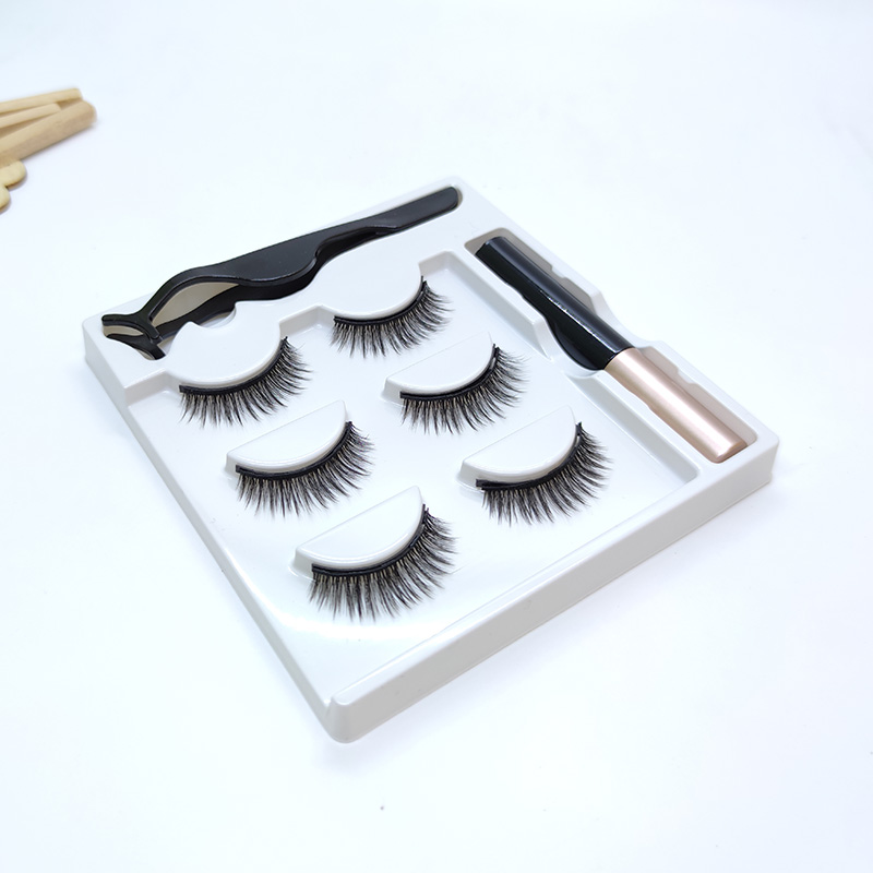 पुन्हा वापरण्यायोग्य खोट्या चुंबकीय eyelashes